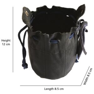 LEATHER POUCH , LEATHER BATUA, LEATHER POTLI BAG ARTICLE NUMBER KM 005