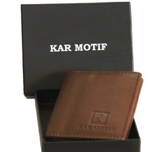 GENUINE LEATHER WALLET ; SMALL LEATHER WALLET ; CARD HOLDER ,ARTICLE NUMBER KM 006 , COLOUR - BROWN