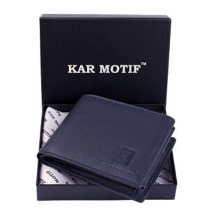 GENUINE LEATHER WALLET , KM -102 BLUE