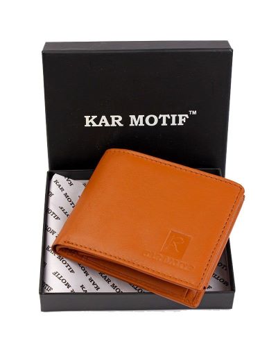 GENUINE LEATHER WALLET ,KM 102 TAN