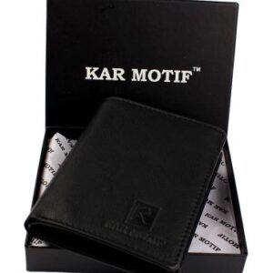 GENUINE LEATHER WALLET ; KM 103 BLACK