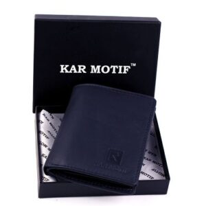 GENUINE LEATHER WALLET ; KM - 103 BLUE