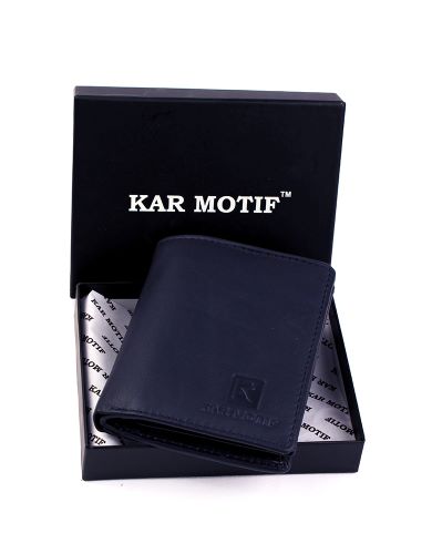 GENUINE LEATHER WALLET ; KM - 103 BLUE