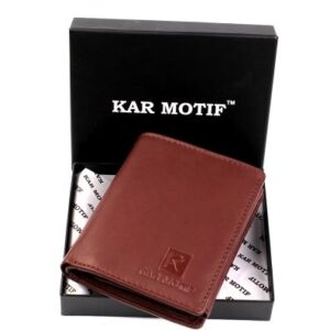 GENUINE LEATHER WALLET ; KM 103 ; BROWN